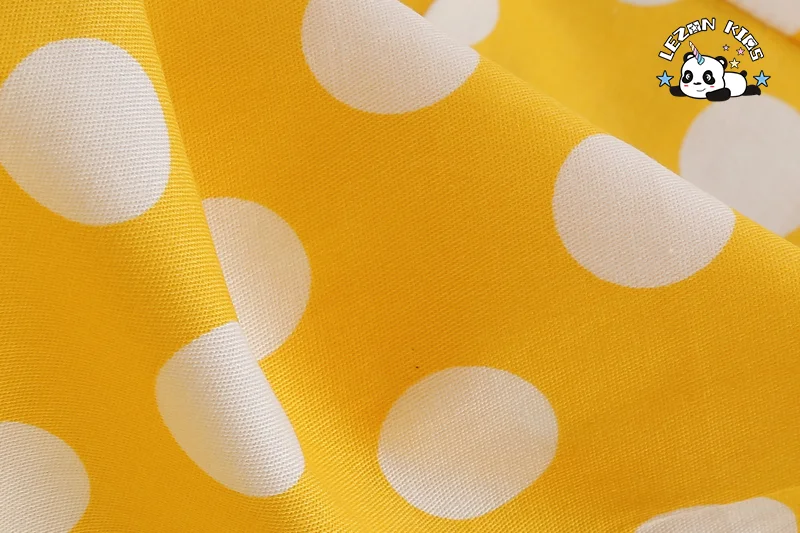 LEZONKIDS - Wholesale Retro Short Sleeve Polka Dot Dress Performance Clothing Elegant Slim Girls Dress for Kids